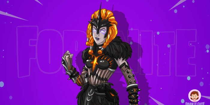 1920x1080 How to draw Valkyrie | Fortnite Season 8 drawing tutorial - Draw it cute