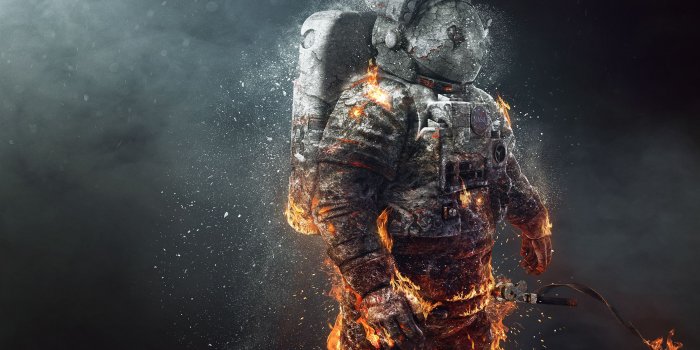 2400x1566 Fire, Astronaut wallpaper | 2400x1566