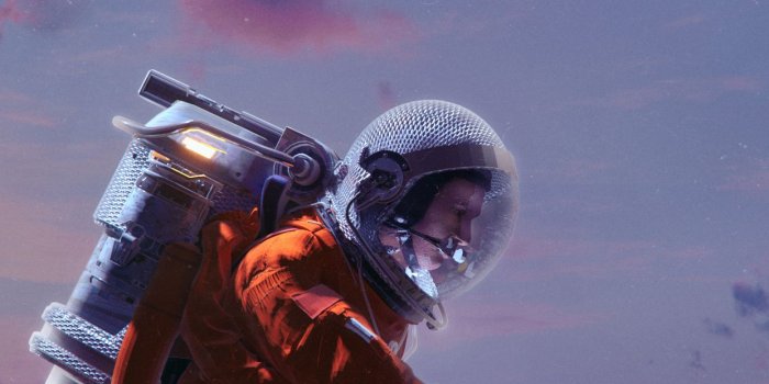 1242x2688 Mars Astronaut Wallpaper