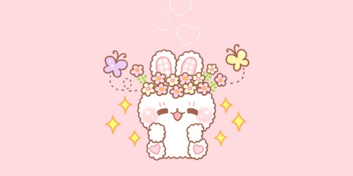 2220x2220 Kawaii Bunny Wallpaper by ARTSPLANET Co, .Ltd | More Kawaii stuff
