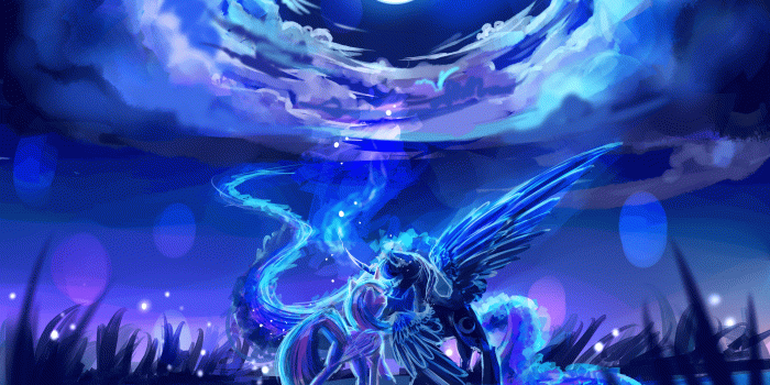 3250x2500 Under The Moonlight by AquaGalaxy | Rick and Morty | My Little