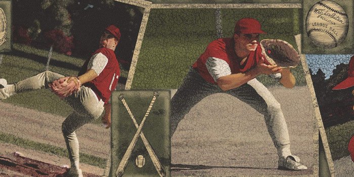 1500x1068 Vintage Baseball Cards Sports Retro Cracked Wallpaper Border, Roll