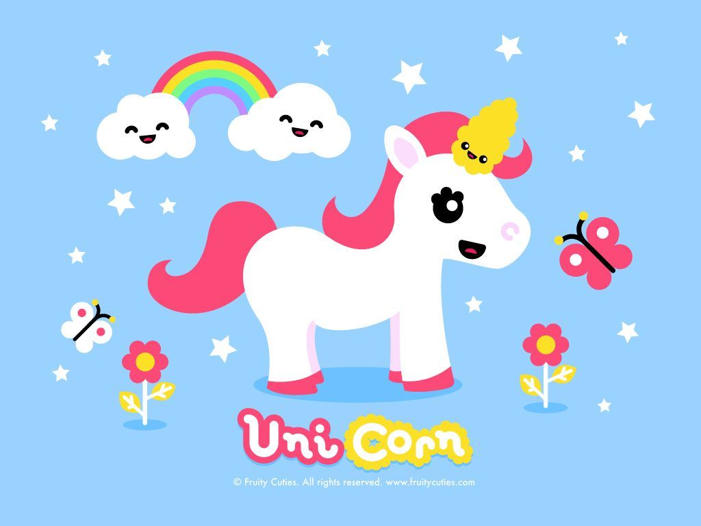 1024x768 Cartoon Unicorns Wallpapers