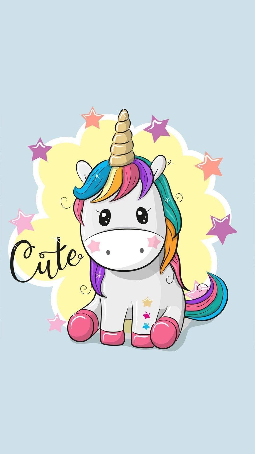 1080x1920 Cute Cartoon Unicorn Wallpapers - Top Free Cute Cartoon Unicorn