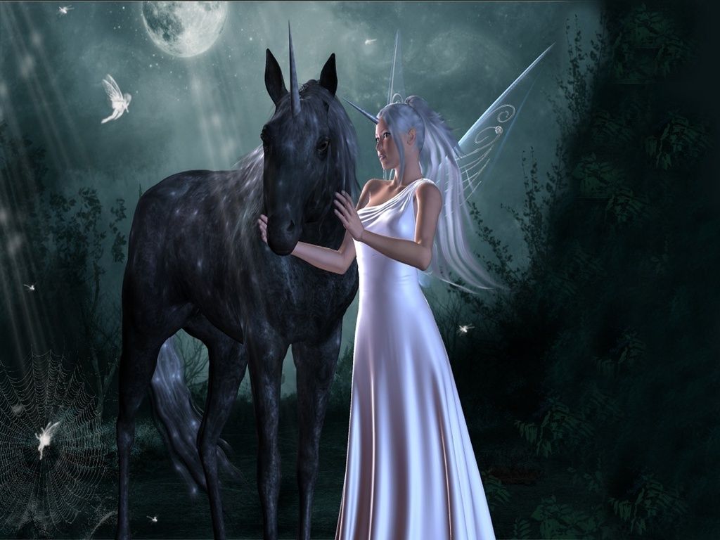 1024x768 45+] Unicorn and Fairy Desktop Wallpaper on WallpaperSafari