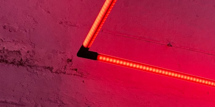 1920x1080 Download wallpaper 1920x1080 led tape, light, electricity, red, wall