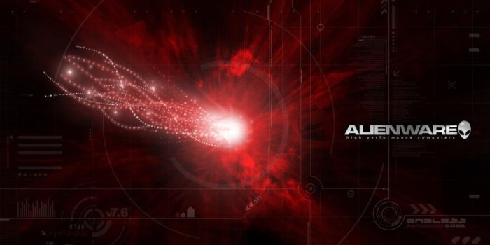 1024x768 Black and red LED light signage, Alienware HD wallpaper | Wallpaper