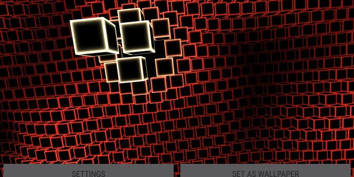 2560x1440 Neon LED Cubes Particles 3D Live Wallpaper for Android - APK Download