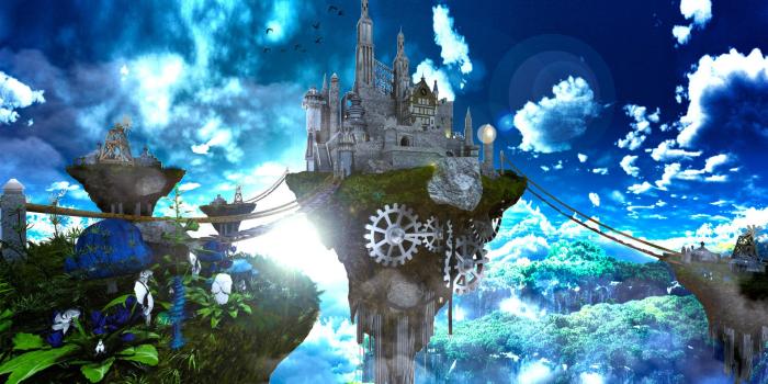 1920x1080 Antony Terpent - 3D Floating Castle