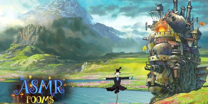 1280x720 Howl's Moving Castle - 1 hour Studio Ghibli Inspired Ambience Soundscape  and Animation