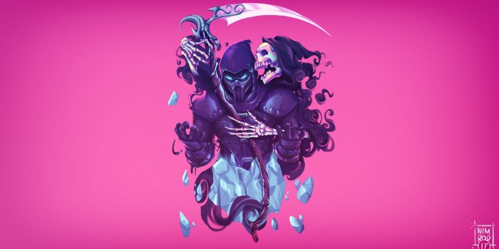 5200x2716 Grim Reaper illustration, artwork, Video Game Art, video games
