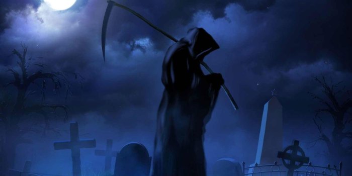 1600x1200 Dark Grim Reaper Purple Wallpaper Hd Resolution