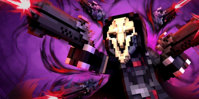 1600x900 ArtStation - [Minecraft Wallpaper] Reaper Overwatch, Supawit Oat