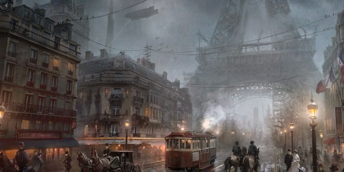 1332x850 Wallpaper Paris, video game, Steampunk, Atomhawk Design, The Order