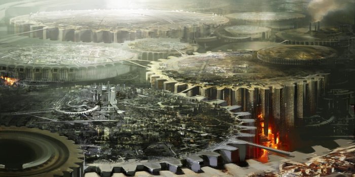 1920x1200 Steampunk city wallpaper - Fantasy wallpapers - #17077