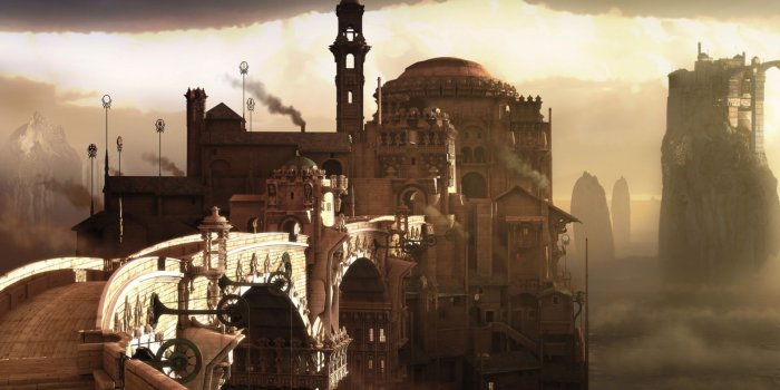 1920x1200 Steampunk, pc Game, Science Fiction, Fantasy, Castle 16:10 Wallpaper