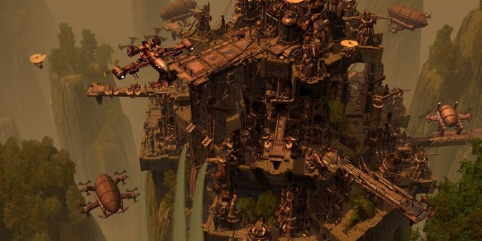 1600x1200 steampunk, Mechanical, Cities, Flight, Ships, Boats, Spaceship