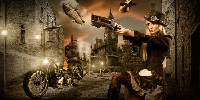 1600x753 Steampunk City Background (101+ images in Collection) Page 2