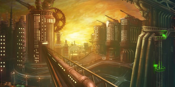 1920x1200 Steampunk City wallpaper - 929687