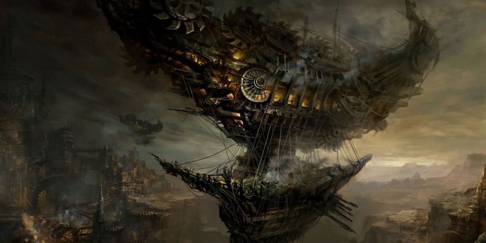 1680x1050 Steampunk blimp wallpaper - Fantasy wallpapers - #17961