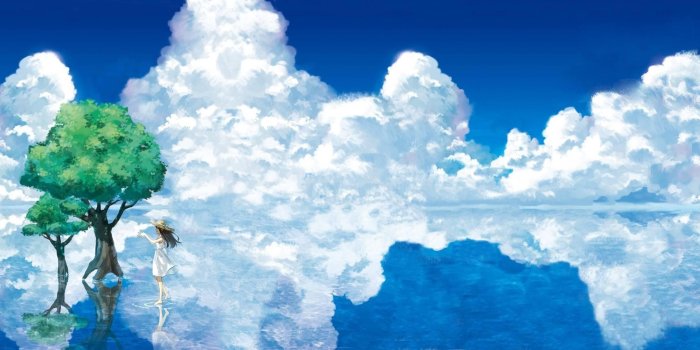 3840x1080 Anime Landscape Dual Screen Wallpaper 3840x1080 Download HD Images