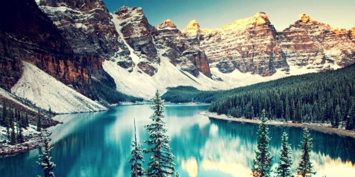 2560x1024 Dual Monitor Widescreen Wallpaper - Moraine Lake (#56297) - HD