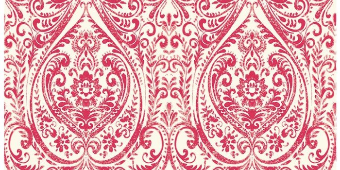 1000x1000 Gypsy Red Damask Wallpaper Sample