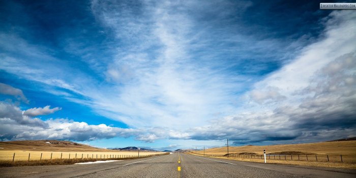 1920x1080 Blue Road And Sky Wallpaper