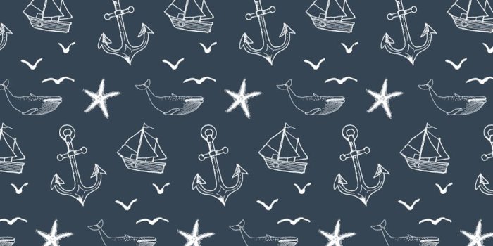 900x900 Nautical Seas Removable Wallpaper Tile