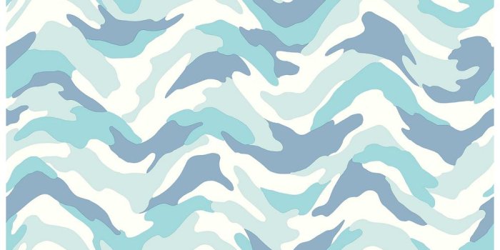 1000x1000 56.4 sq. ft. Stealth Light Blue Camo Wave Wallpaper