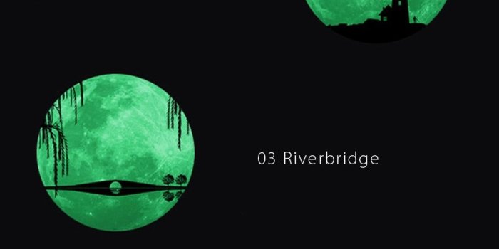 1000x2150 Magic Luminescent Moon Wallpaper from Apollo Box