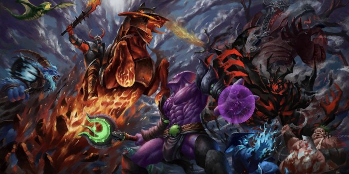 1600x900 Epic Battle Desktop Wallpaper - DOTA 2 Wallpapers