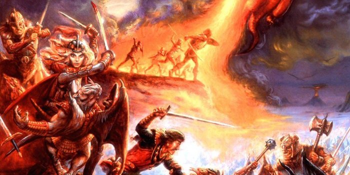 1024x768 My Free Wallpapers - Fantasy Wallpaper : Jeff Easley - Epic Battle