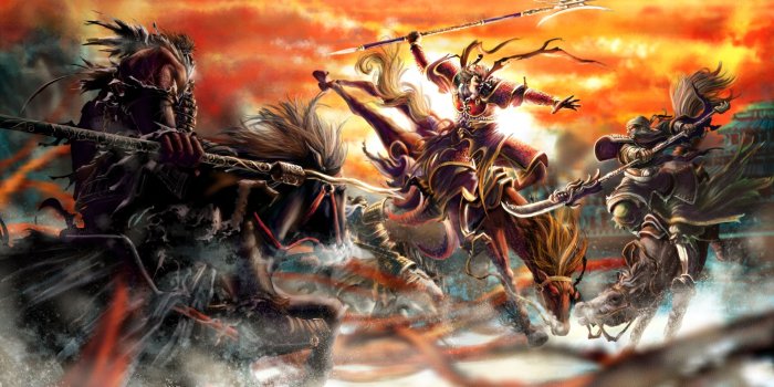 1920x1008 Epic futuristic , mythological and historical battle artworks and