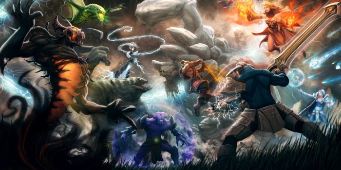 1600x1200 Epic Battle- Free Dota 2 Wallpaper Gallery - Best Game Wallpapers