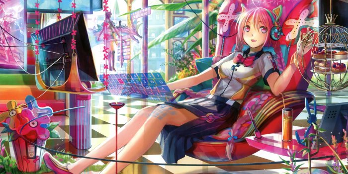 3489x2475 2805686 anime girls nekomimi fuji choko original characters