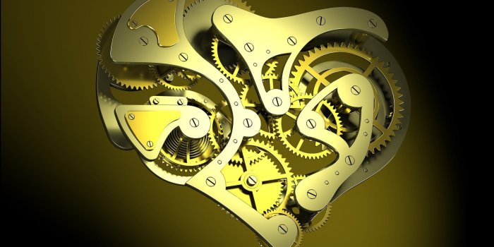 2560x1600 Gray metal gear, clocks, clockworks, gears, screw HD wallpaper