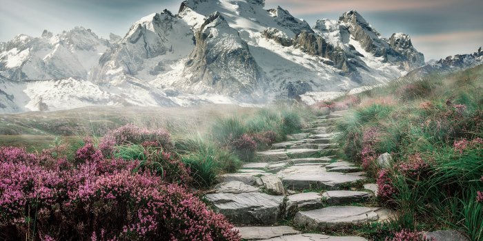 1920x1080 4K Mountain Landscape Wallpaper HD