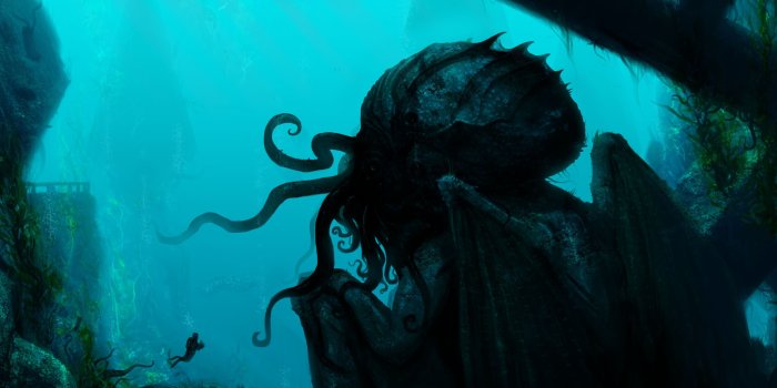 3840x2160 cthulhu, Fantasy, Art, Artwork, Underwater 4K HD wallpaper | 3840x2160