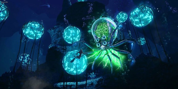 1280x720 Crabsquid Attack - Subnautica Wallpaper Engine | Download Wallpaper