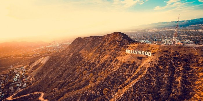 1366x768 Download wallpaper 1366x768 hollywood, mountains, los angeles tablet