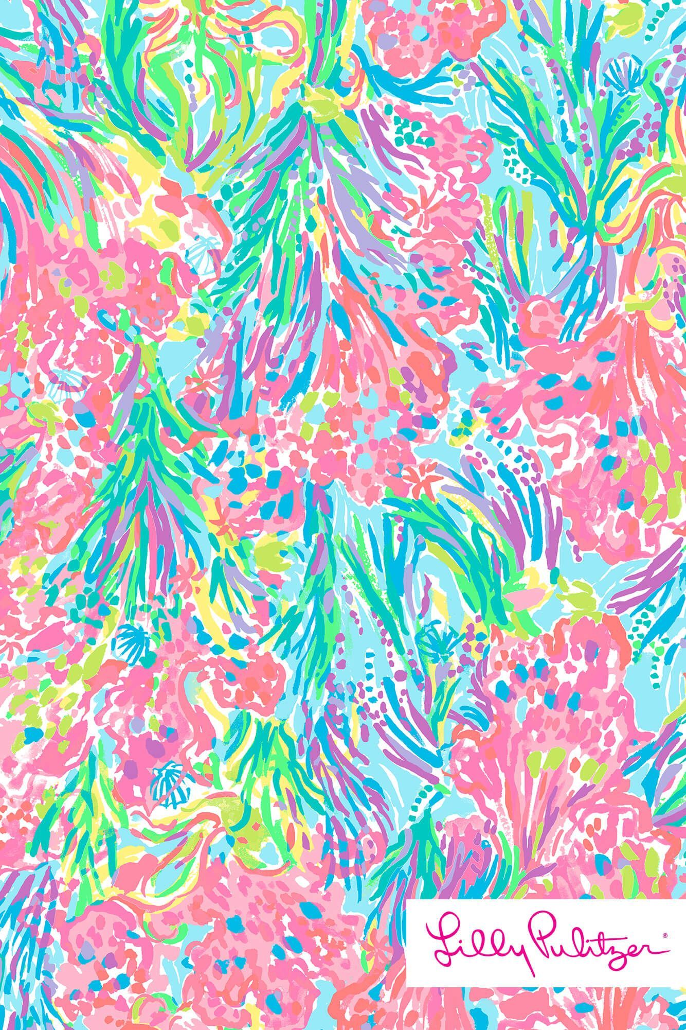 1334x2001 Lilly Pulitzer - Palm Beach Coral | Wallpaper in 2019 | Lily