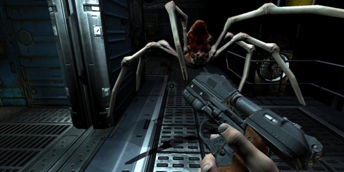 1024x768 PC Games Wallpaper: Doom 3 PC Review and Full Download Old PC Gaming