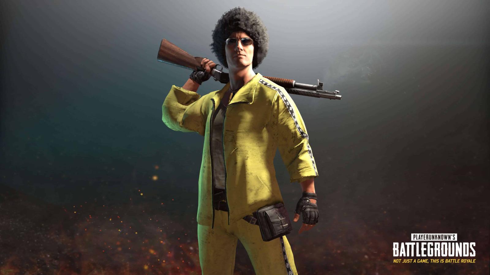 3840x2160 PUBG Player Unknown Battlegrounds Yellow Tracksuit Set UHD 4K