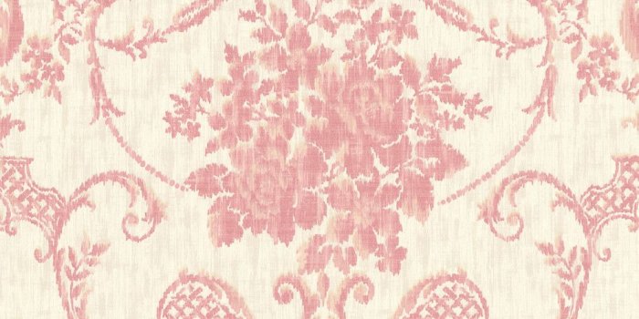 990x990 Marais Pink Ikat Damask Wallpaper Bolt