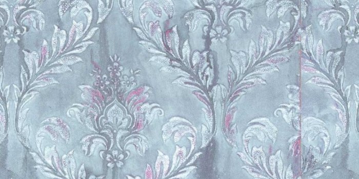 780x1545 Luxury grey pink damask wallpaper | FEATHR™ | KM - Main Floor in