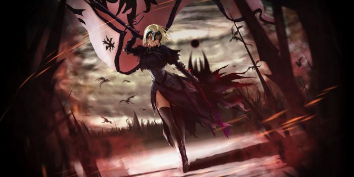 2560x1440 Download 2560x1440 Wallpaper Battleground, Anime Girl, Saber, Alter