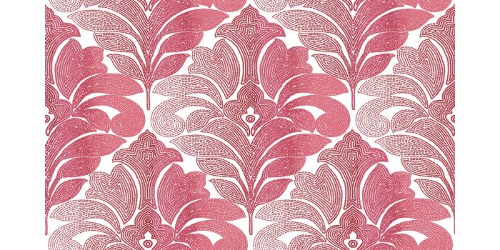 1000x1000 Balangan Red Damask Wallpaper Sample