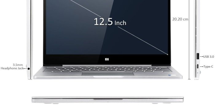 1000x810 Xiaomi Air 12 Laptop