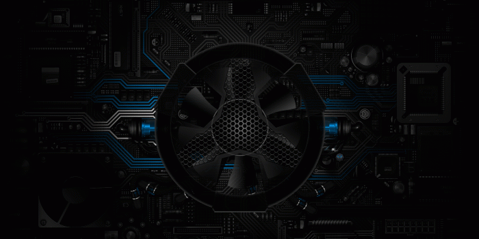 1920x1080 Digital Circuits Fan HUD Wallpaper